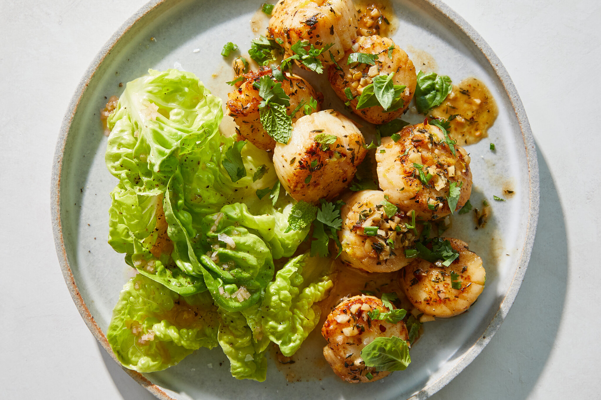 Baked Scallops with Herbs